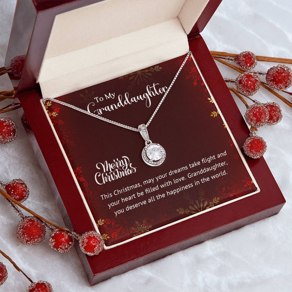 Granddaughter - Happiness in the World - Christmas Gift - Eternal Hope Necklace