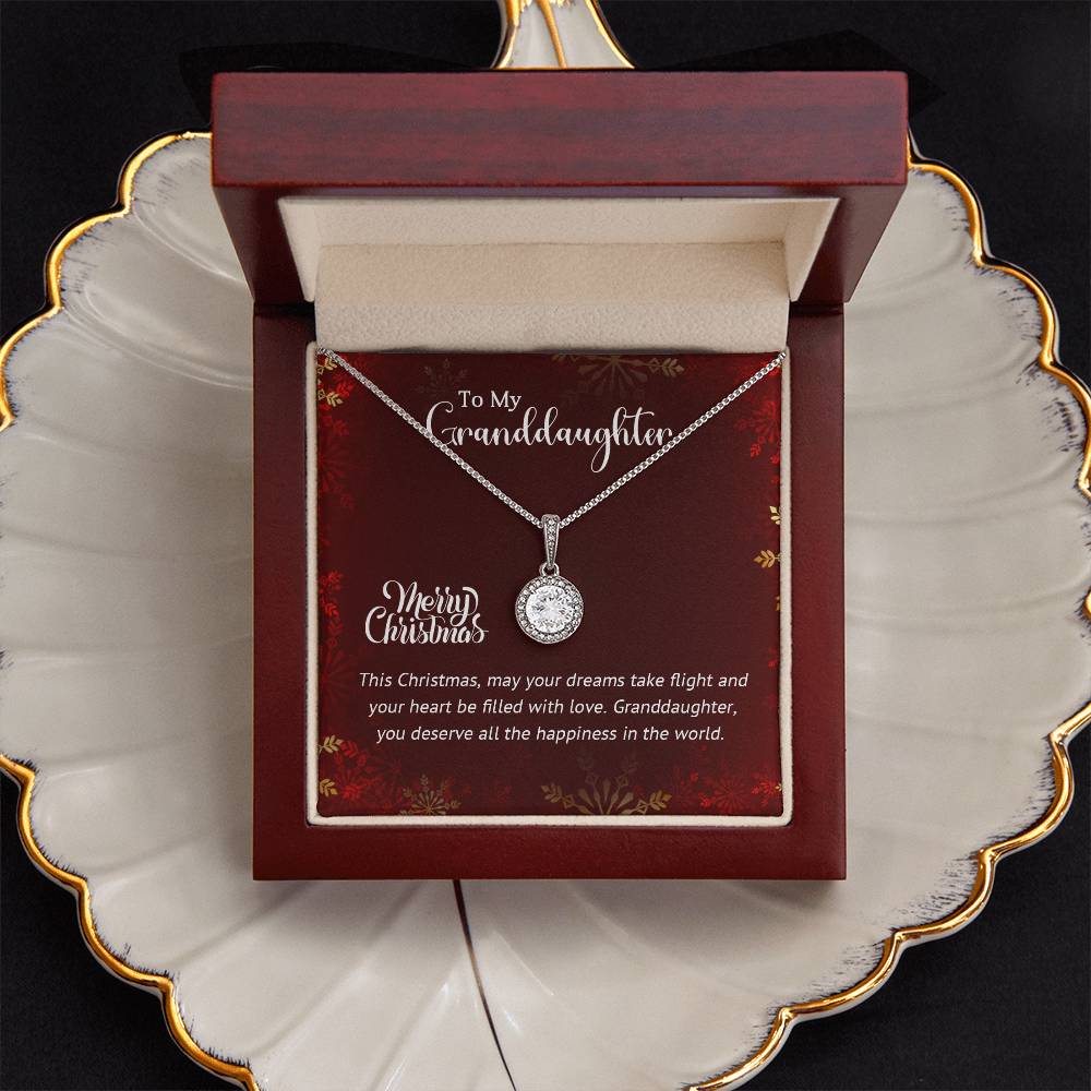 Granddaughter - Happiness in the World - Christmas Gift - Eternal Hope Necklace