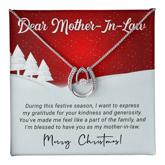 Mother In Law - Gratitude - Christmas Gift - Lucky In Love Necklace