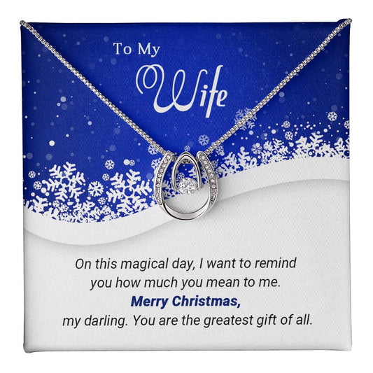 Wife - Greatest - Christmas Gift - Lucky In Love Necklace