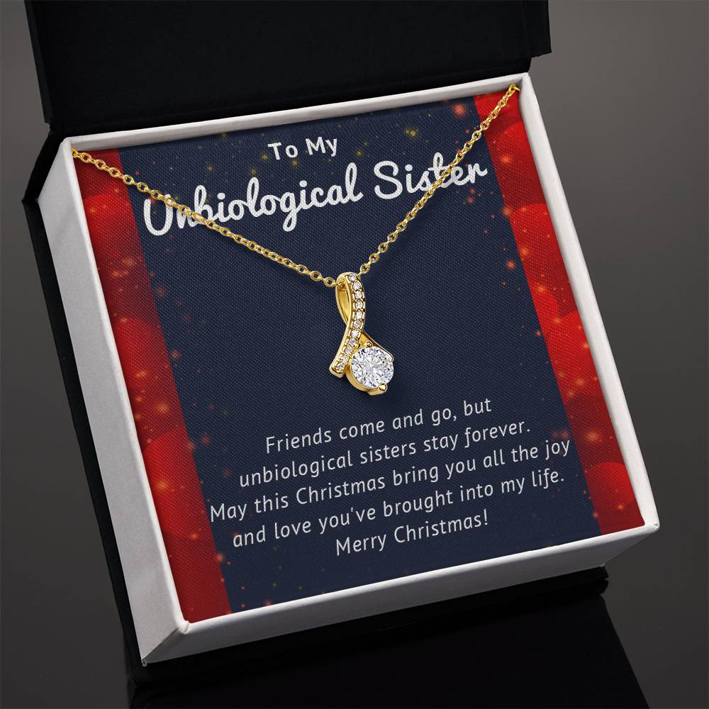 To My Unbiological Sister - Christmas Gift - Alluring Beauty Necklace