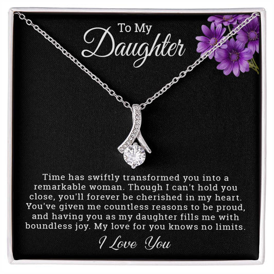 To My Daughter - My Love For You Knows No Limits - Alluring Beauty Necklace