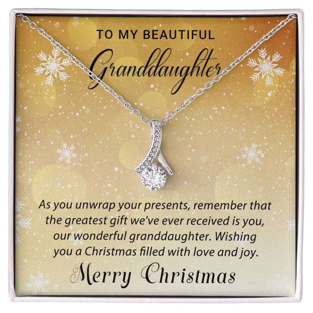 Granddaughter - Love & Joy - Christmas Gift - Alluring Beauty Necklace