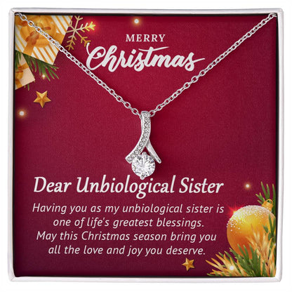 To My Unbiological Sister - Christmas Gift - Alluring Beauty Necklace