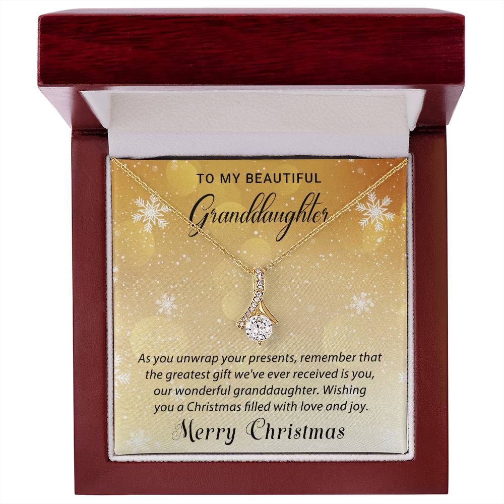 Granddaughter - Love & Joy - Christmas Gift - Alluring Beauty Necklace