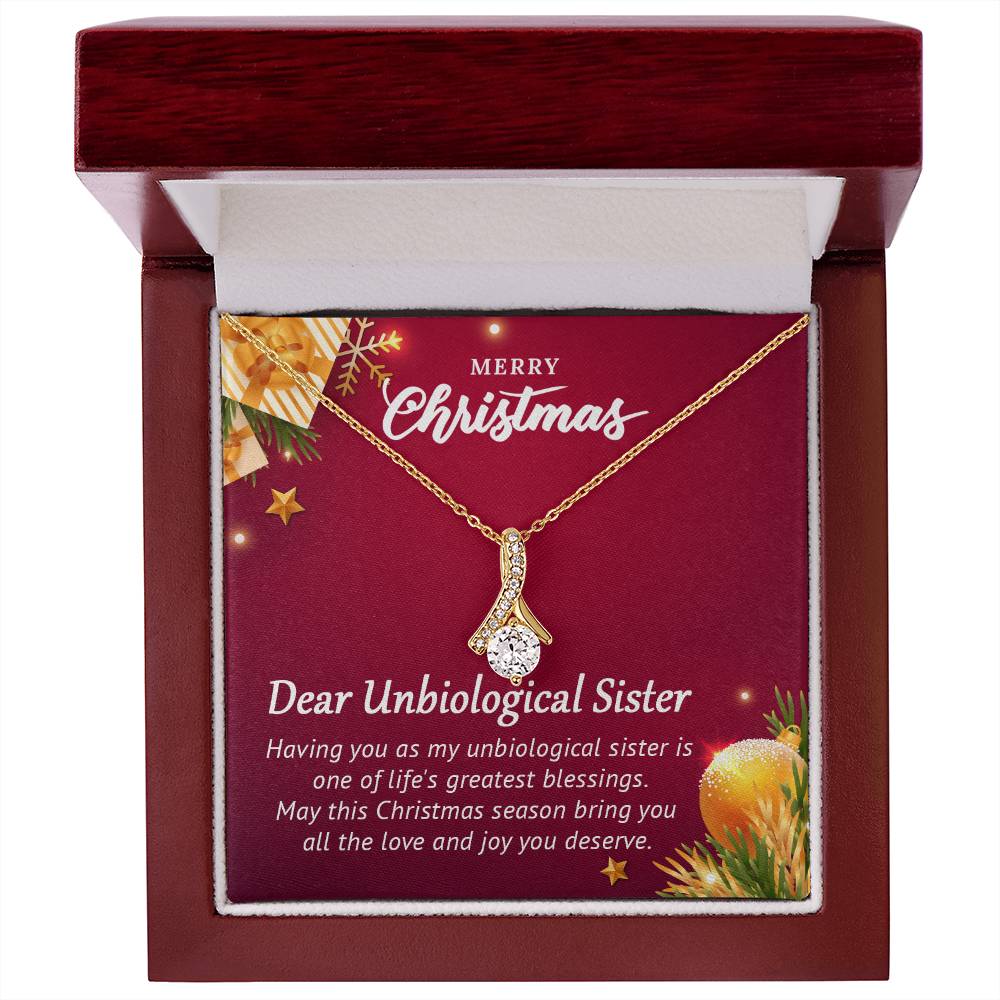 To My Unbiological Sister - Christmas Gift - Alluring Beauty Necklace