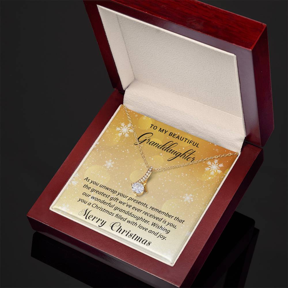 Granddaughter - Love & Joy - Christmas Gift - Alluring Beauty Necklace