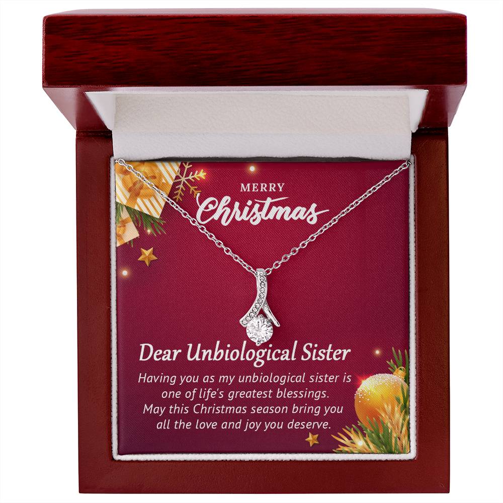 To My Unbiological Sister - Christmas Gift - Alluring Beauty Necklace