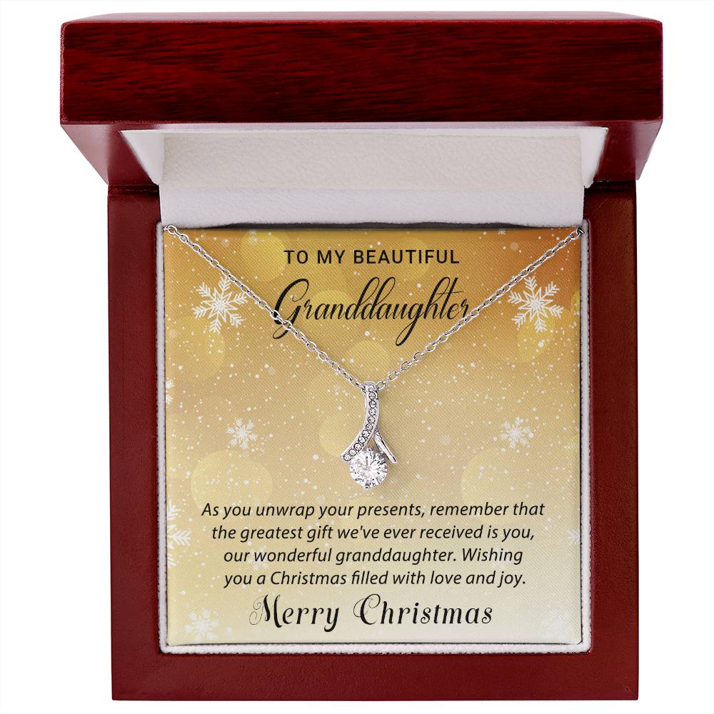 Granddaughter - Love & Joy - Christmas Gift - Alluring Beauty Necklace