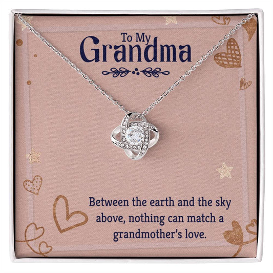 To My Grandma - Love Knot Necklace