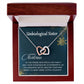 Unbiological Sister - Christmas Gift - Interlocking Hearts Necklace