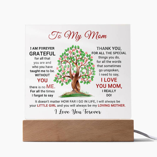 To My Mom - Best Gift - Acrylic Square Plaque