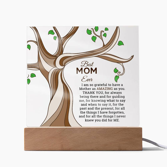 Best Mom Ever - Best Gift - Acrylic Square Plaque