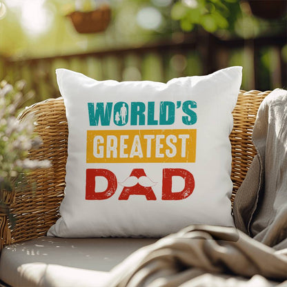 World's Greatest Dad Pillow - Outdoor Pillow