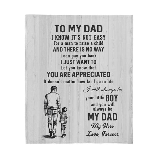 To My Dad - You Are Appreciated - Jersey Fleece Blanket