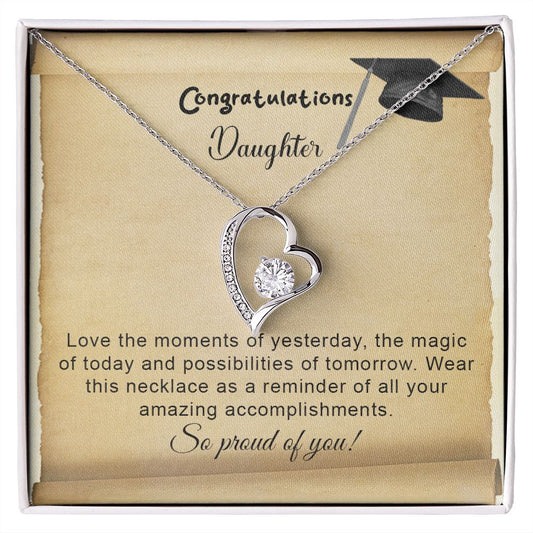 For Graduation | Congratulations - Forever Love Necklace