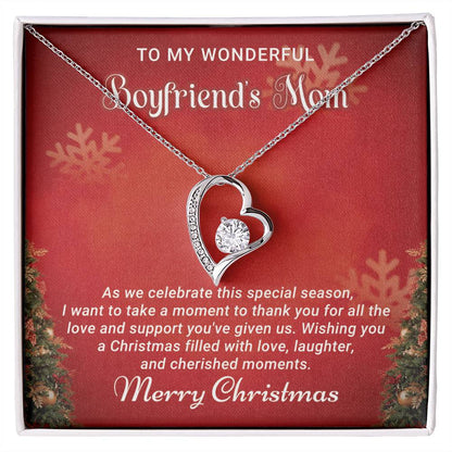 Boyfriend's Mom - Thank you - Christmas Gift - Forever Love Necklace