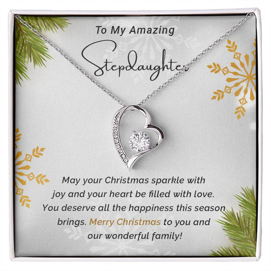 Stepdaughter - Sparkle - Christmas Gift - Forever Love Necklace