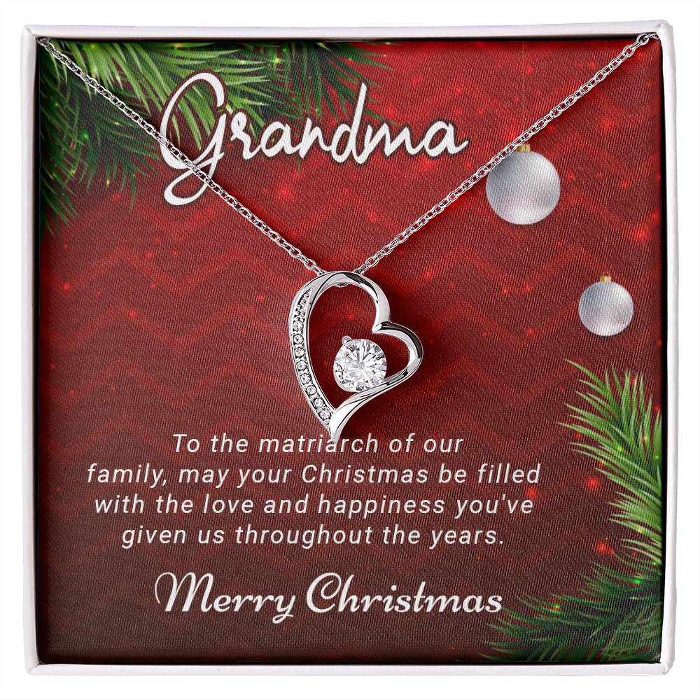 Grandma - Love and Happiness - Christmas Gift - Forever Love Necklace