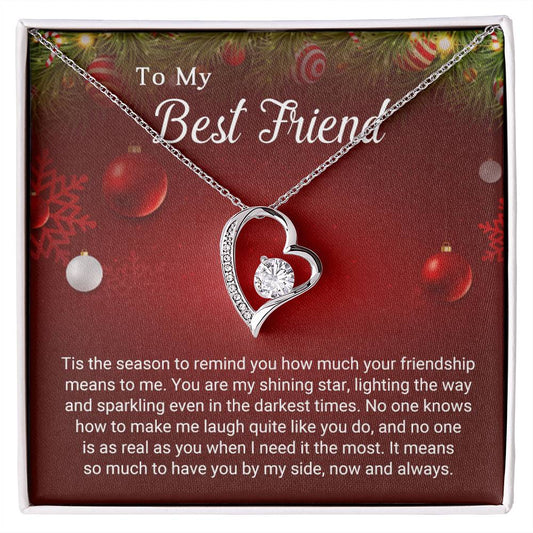 Best Friend - Sparkling - Christmas Gift - Forever Love Necklace