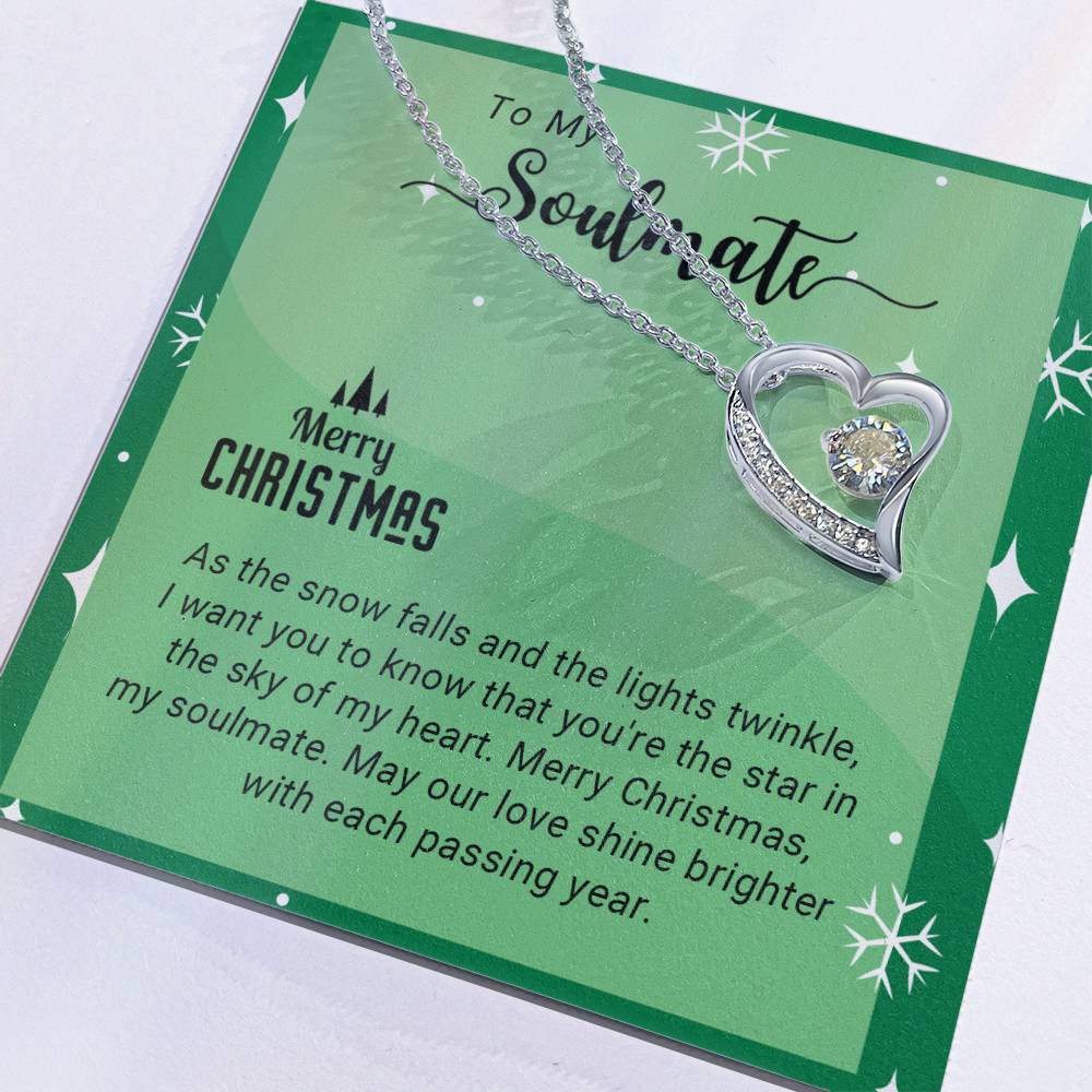 Soulmate - My Heart - Christmas Gift - Forever Love Necklace