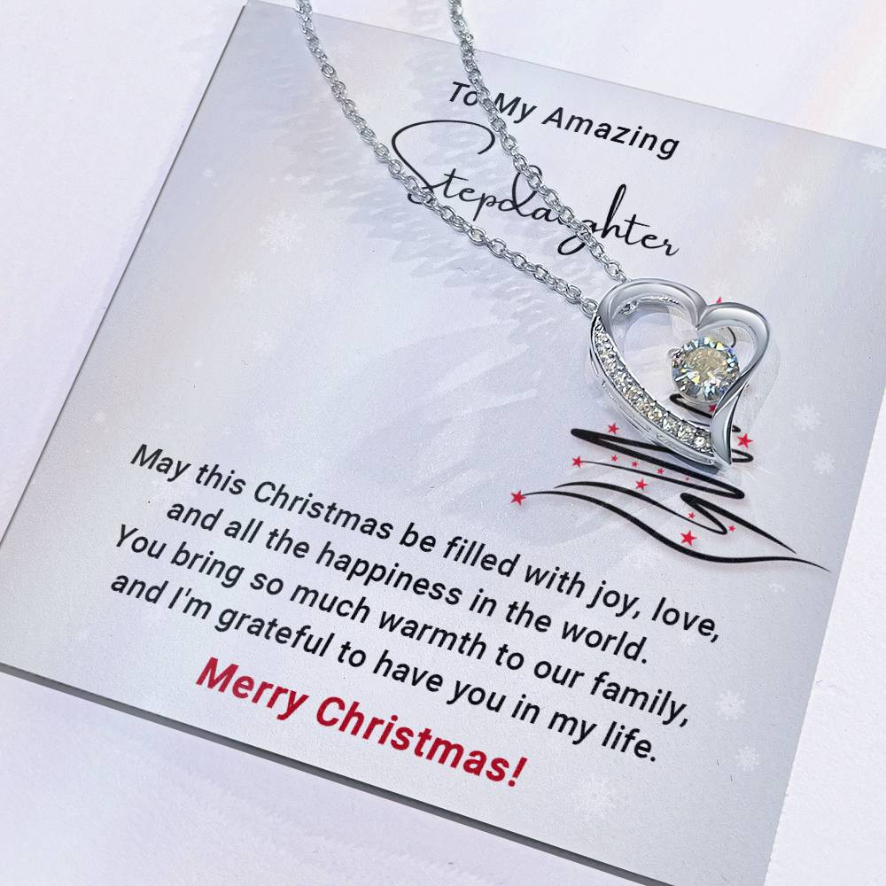 Stepdaughter - Filled with Love - Christmas gift - Forever Love Necklace