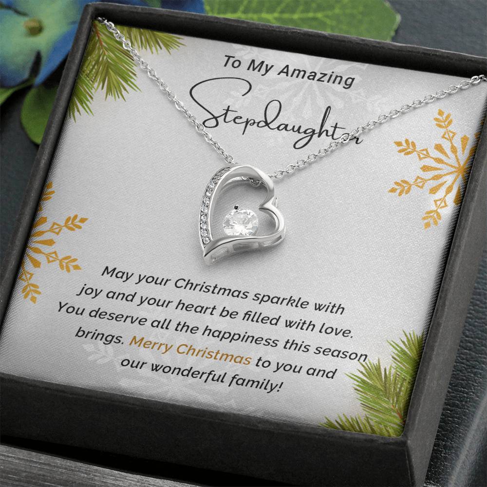 Stepdaughter - Sparkle - Christmas Gift - Forever Love Necklace