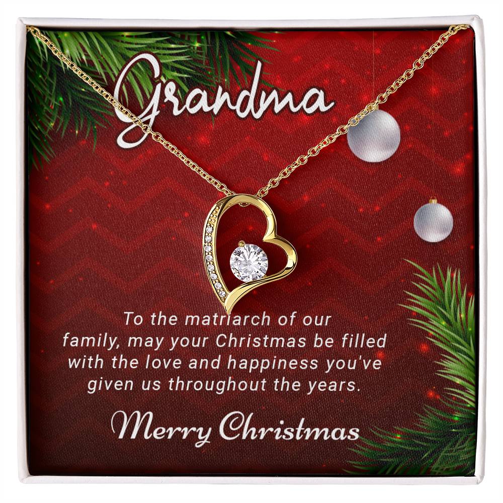 Grandma - Love and Happiness - Christmas Gift - Forever Love Necklace