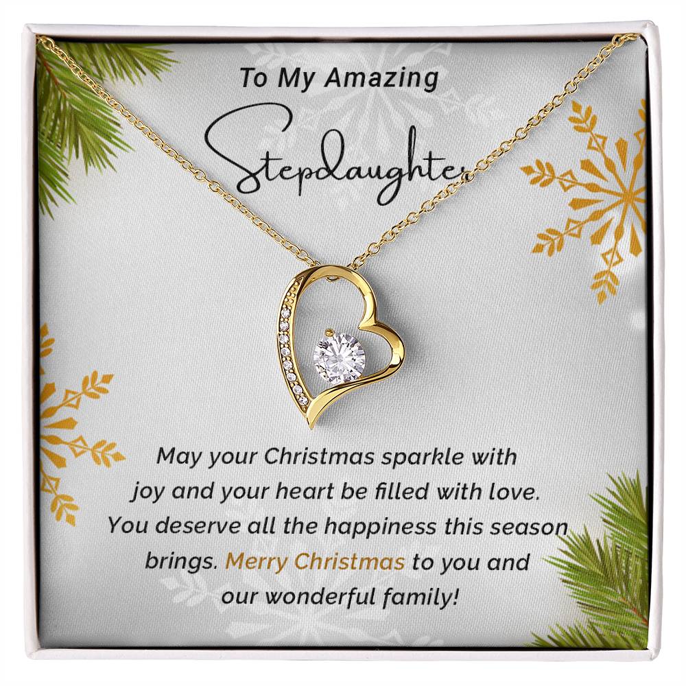 Stepdaughter - Sparkle - Christmas Gift - Forever Love Necklace